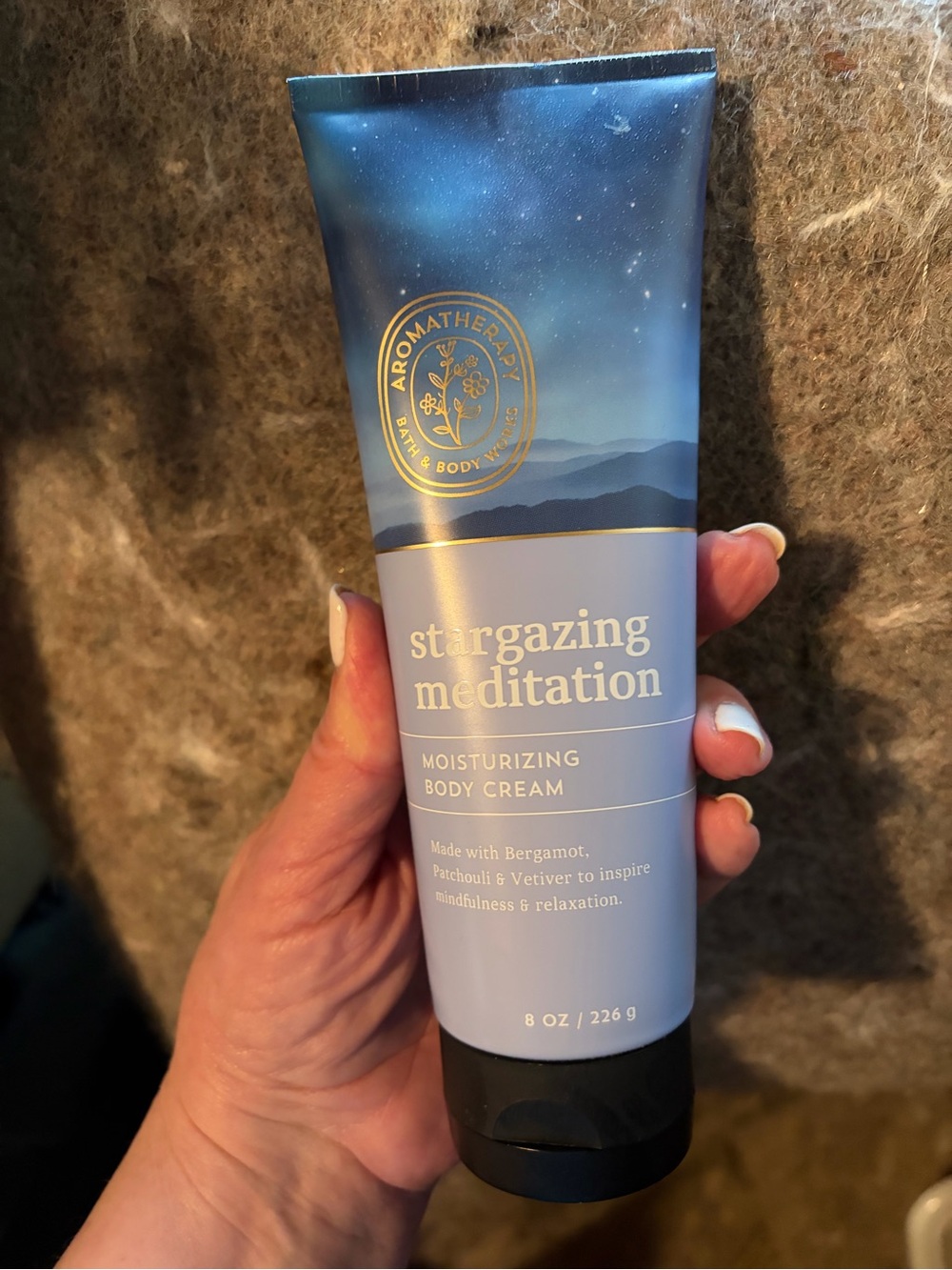 Bath & Body Works Stargazing Meditation Body Cream - Blue and Gold